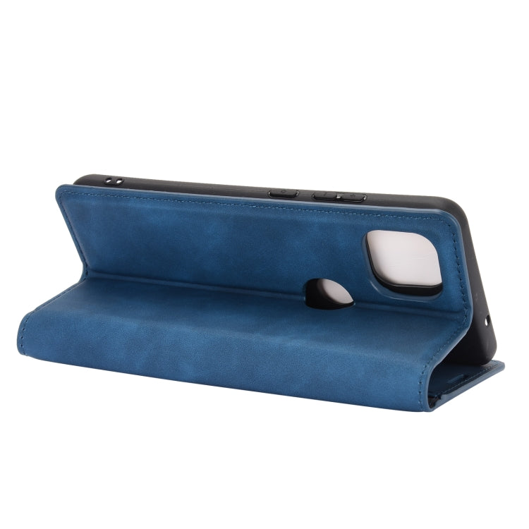 For Motorola Moto G 5G Retro-skin Business Magnetic Suction Leather Case with Holder & Card Slots & Wallet