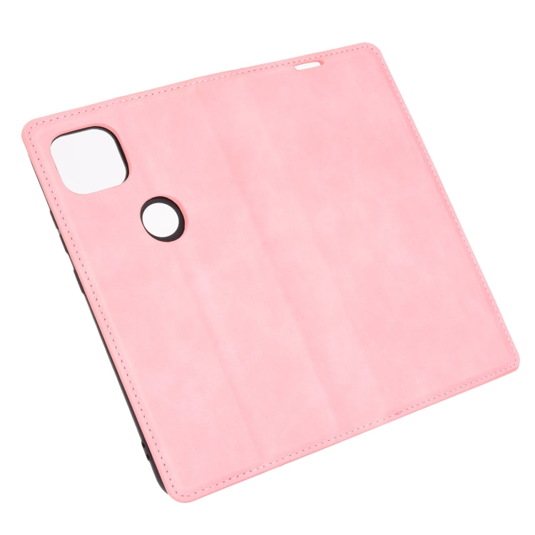 For Motorola Moto G 5G Retro-skin Business Magnetic Suction Leather Case with Holder & Card Slots & Wallet