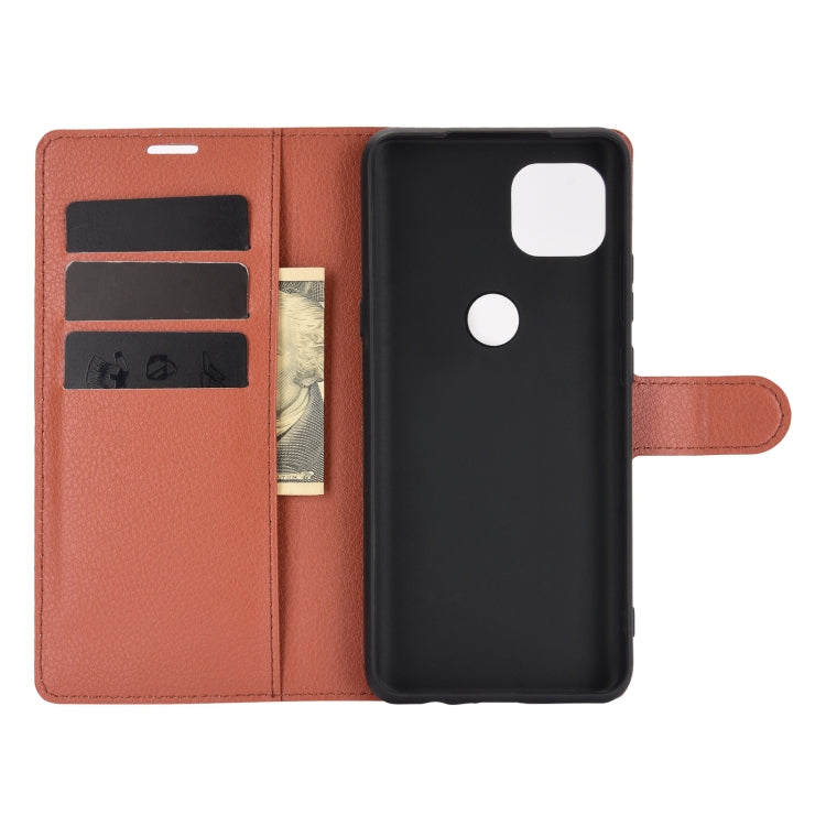 For Motorola Moto G 5G Litchi Texture Horizontal Flip Protective Case with Holder & Card Slots & Wallet