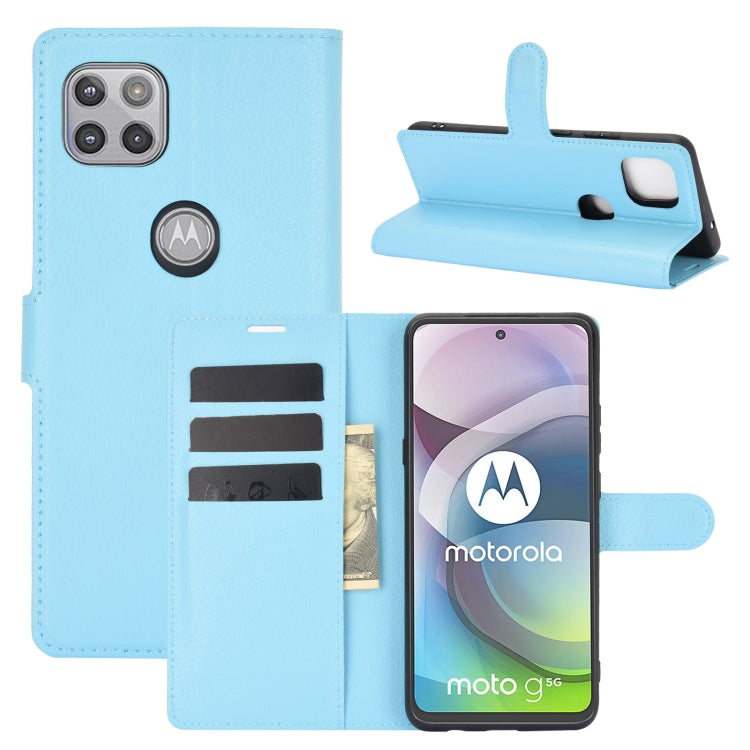 For Motorola Moto G 5G Litchi Texture Horizontal Flip Protective Case with Holder & Card Slots & Wallet
