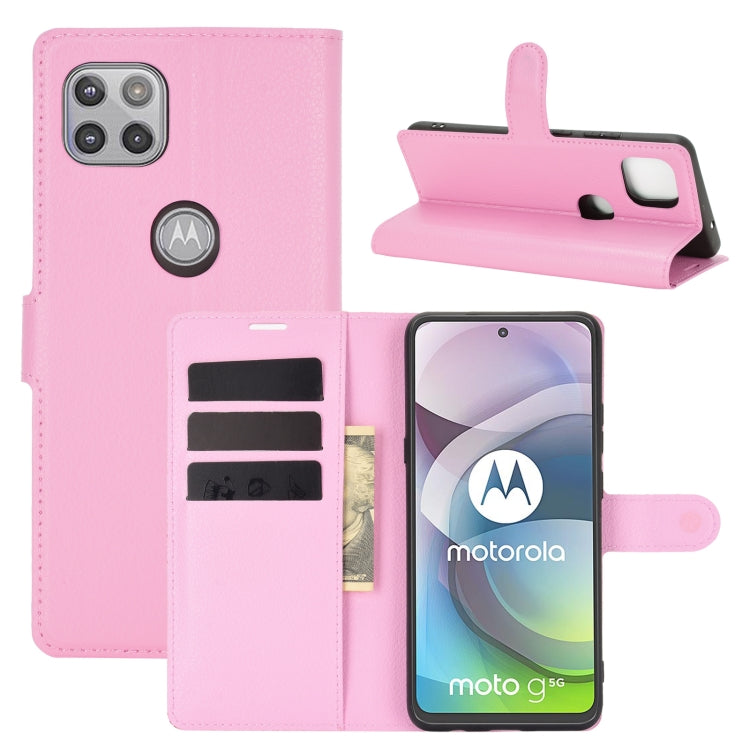 For Motorola Moto G 5G Litchi Texture Horizontal Flip Protective Case with Holder & Card Slots & Wallet