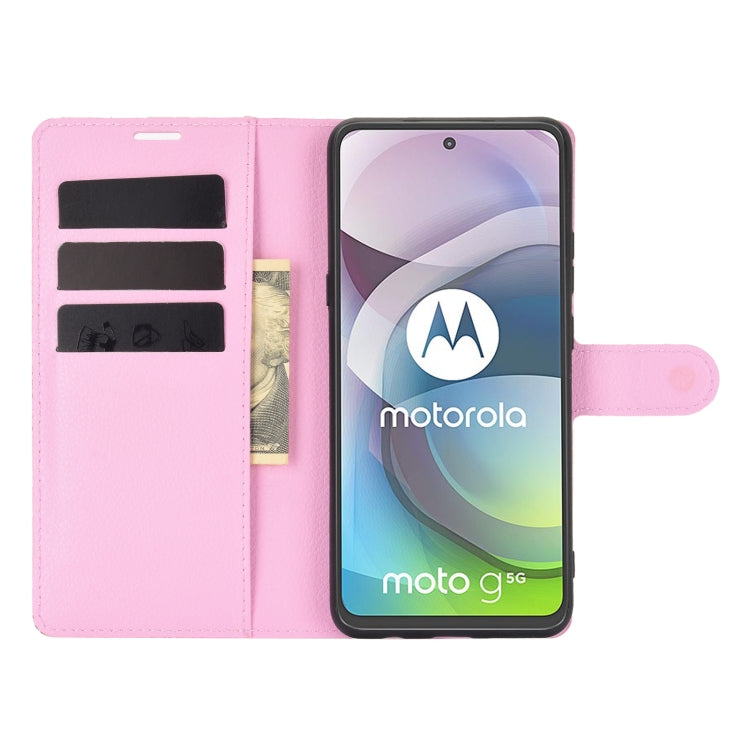 For Motorola Moto G 5G Litchi Texture Horizontal Flip Protective Case with Holder & Card Slots & Wallet