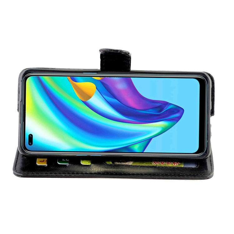 For OPPO Reno4 Lite / F17 Pro/A93 Crazy Horse Texture Leather Horizontal Flip Protective Case with Holder & Card Slots & Wallet & Photo Frame