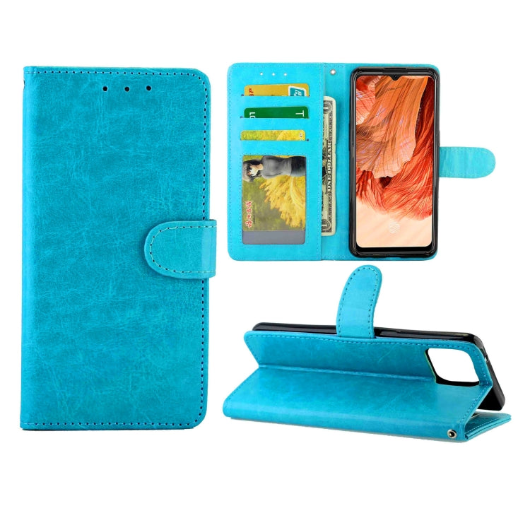 For OPPO F17 / A73 (2020) 4G Crazy Horse Texture Leather Horizontal Flip Protective Case with Holder & Card Slots & Wallet & Photo Frame