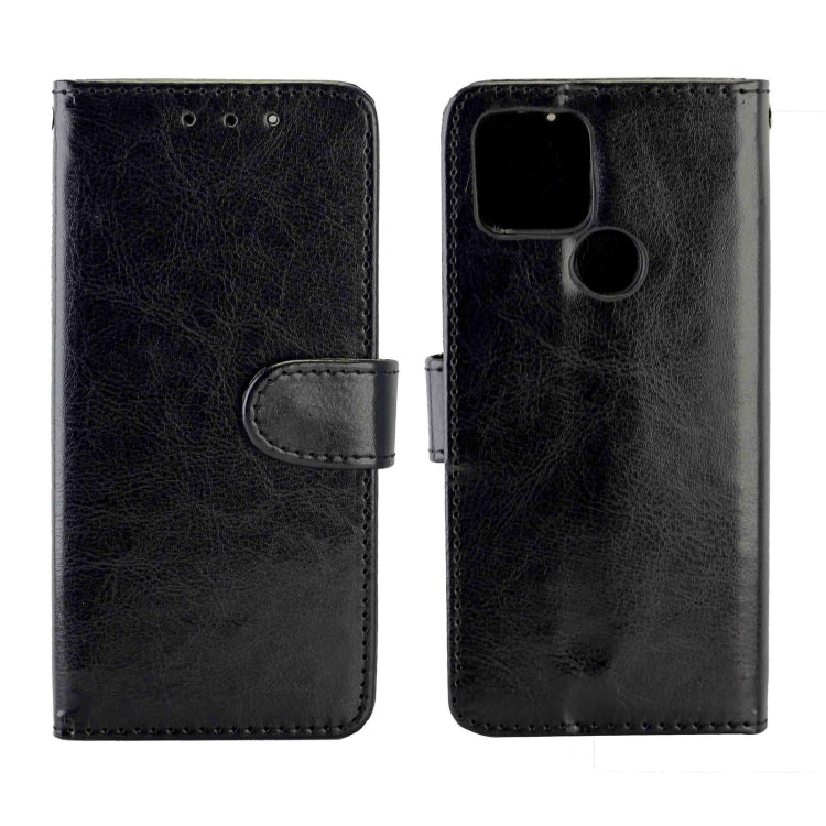 For Google Pixel 4a 5G Crazy Horse Texture Leather Horizontal Flip Protective Case with Holder & Card Slots & Wallet & Photo Frame