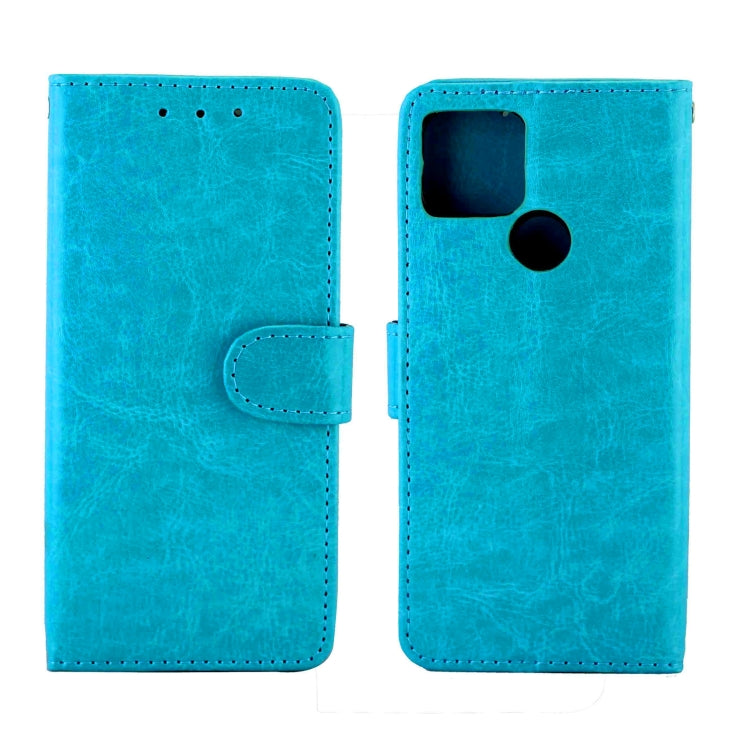 For Google Pixel 4a 5G Crazy Horse Texture Leather Horizontal Flip Protective Case with Holder & Card Slots & Wallet & Photo Frame