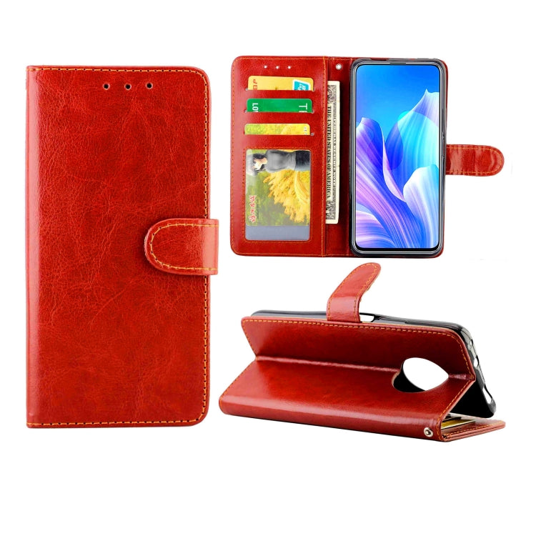 For Huawei Enjoy 20 Plus 5G Crazy Horse Texture Leather Horizontal Flip Protective Case with Holder & Card Slots & Wallet & Photo Frame
