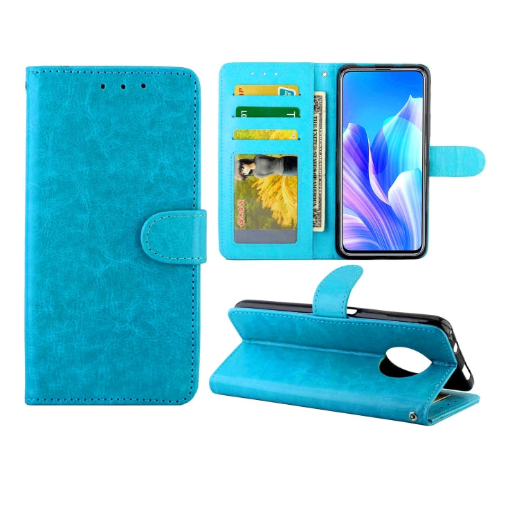 For Huawei Enjoy 20 Plus 5G Crazy Horse Texture Leather Horizontal Flip Protective Case with Holder & Card Slots & Wallet & Photo Frame