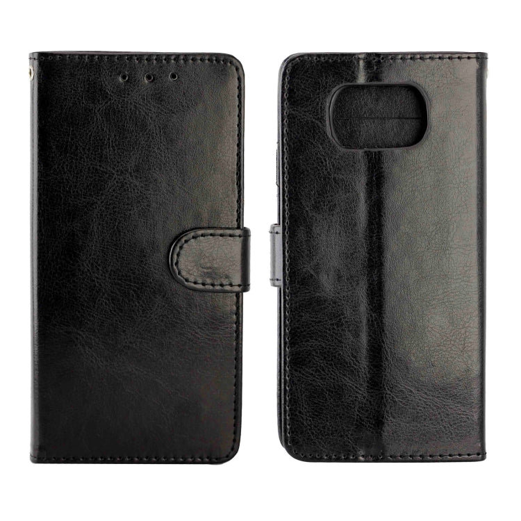 For Xiaomi Poco X3 NFC Crazy Horse Texture Leather Horizontal Flip Protective Case with Holder & Card Slots & Wallet & Photo Frame