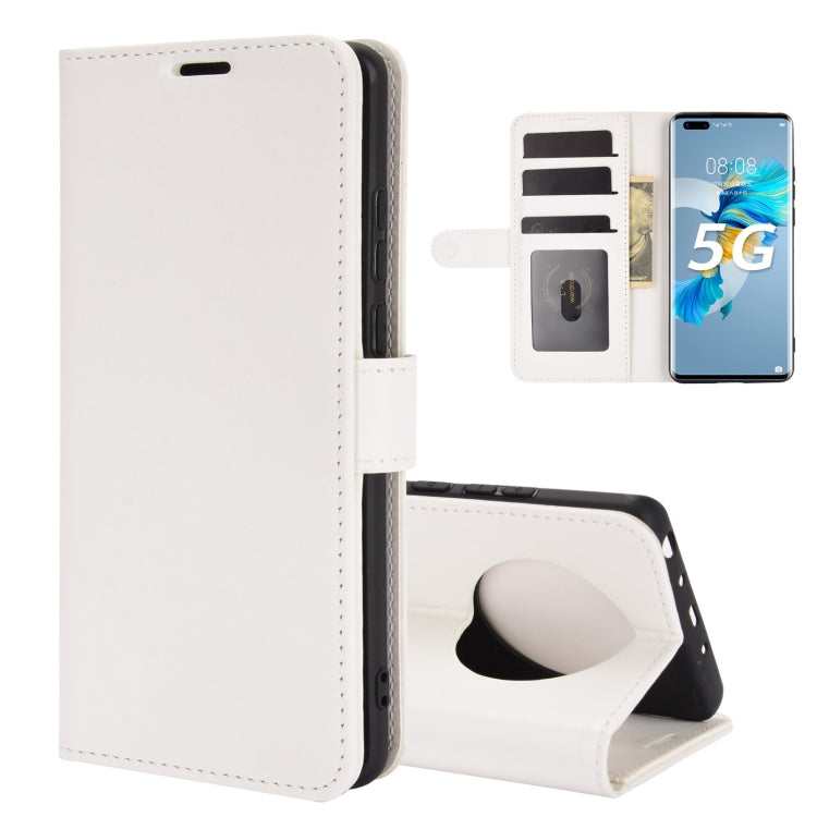 For Huawei Mate 40 Pro+ R64 Texture Single Horizontal Flip Leather Case with Holder & Card Slots & Wallet& Photo Frame