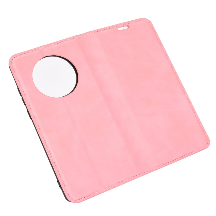 For Huawei Mate 40 Pro+ Retro-skin Business Magnetic Suction Leather Case with Holder & Card Slots & Wallet