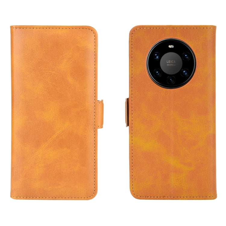 For Huawei Mate 40 Pro+ Dual-side Magnetic Buckle Horizontal Flip Leather Case with Holder & Card Slots & Wallet