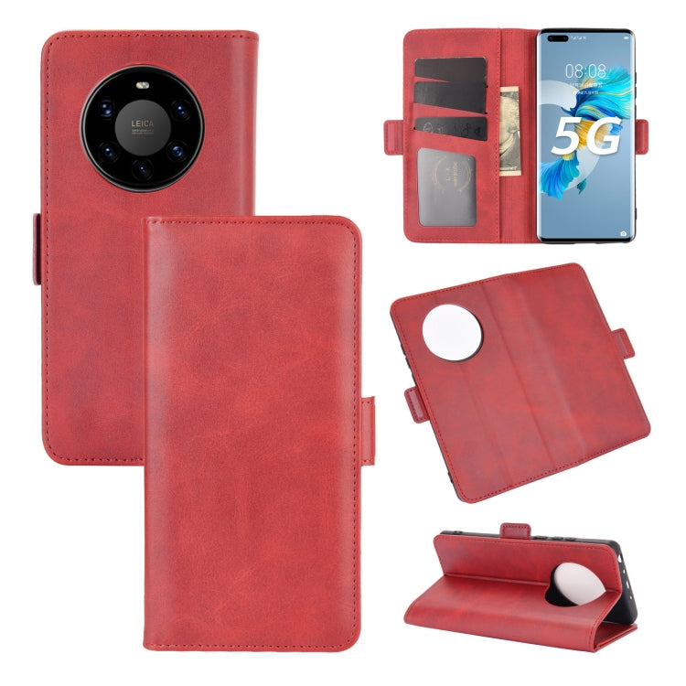 For Huawei Mate 40 Pro+ Dual-side Magnetic Buckle Horizontal Flip Leather Case with Holder & Card Slots & Wallet