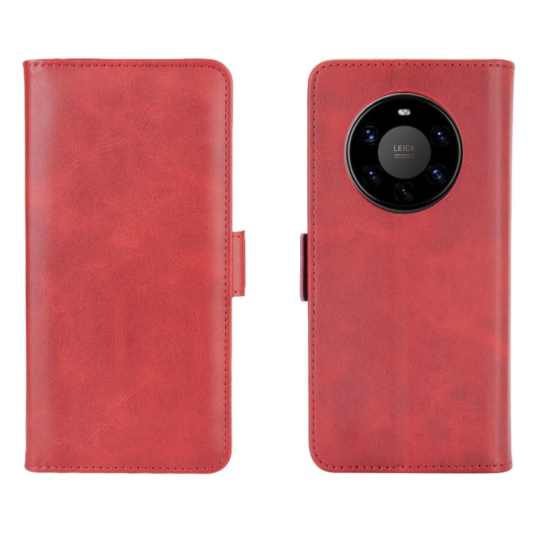 For Huawei Mate 40 Pro+ Dual-side Magnetic Buckle Horizontal Flip Leather Case with Holder & Card Slots & Wallet