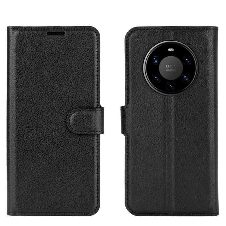 For Huawei Mate 40 Pro+ Litchi Texture Horizontal Flip Protective Case with Holder & Card Slots & Wallet