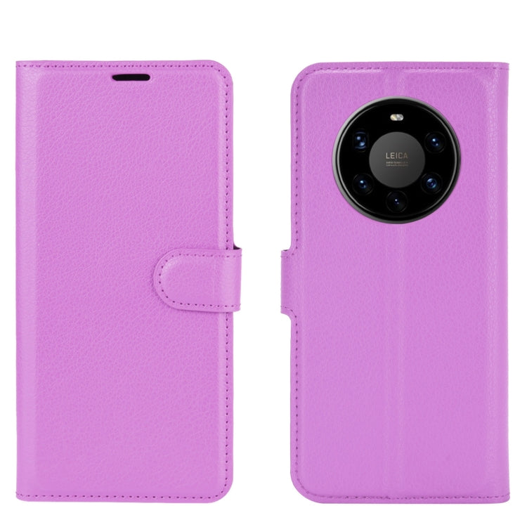 For Huawei Mate 40 Pro+ Litchi Texture Horizontal Flip Protective Case with Holder & Card Slots & Wallet