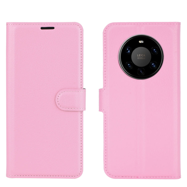 For Huawei Mate 40 Pro+ Litchi Texture Horizontal Flip Protective Case with Holder & Card Slots & Wallet