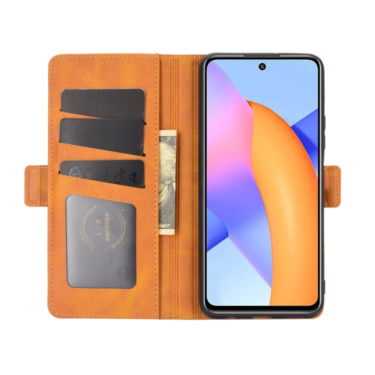 For Huawei Honor 10X Lite Dual-side Magnetic Buckle Horizontal Flip Leather Case with Holder & Card Slots & Wallet