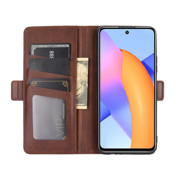 For Huawei Honor 10X Lite Dual-side Magnetic Buckle Horizontal Flip Leather Case with Holder & Card Slots & Wallet
