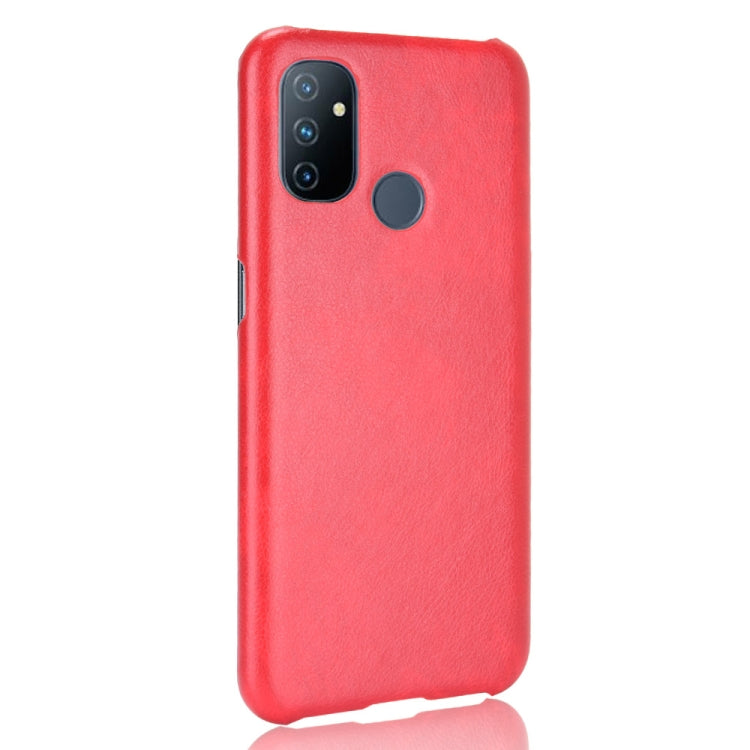 For OnePlus Nord N100 Shockproof Litchi Texture PC + PU Case