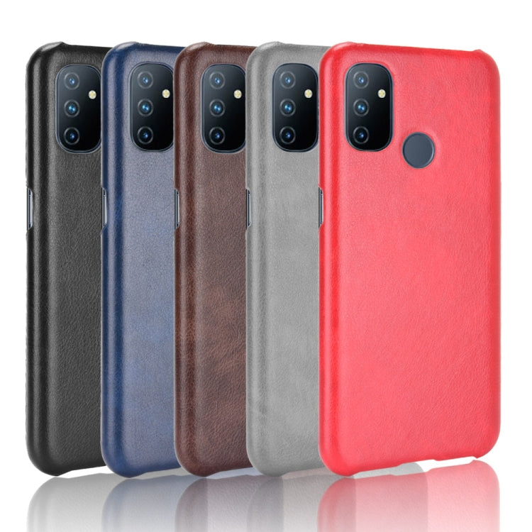 For OnePlus Nord N100 Shockproof Litchi Texture PC + PU Case