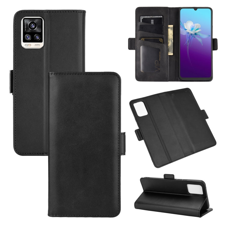 For VIVO V20 Dual-side Magnetic Buckle Horizontal Flip Leather Case with Holder & Card Slots & Wallet