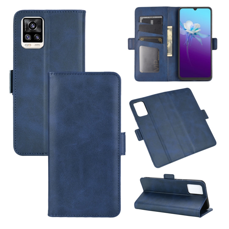 For VIVO V20 Dual-side Magnetic Buckle Horizontal Flip Leather Case with Holder & Card Slots & Wallet