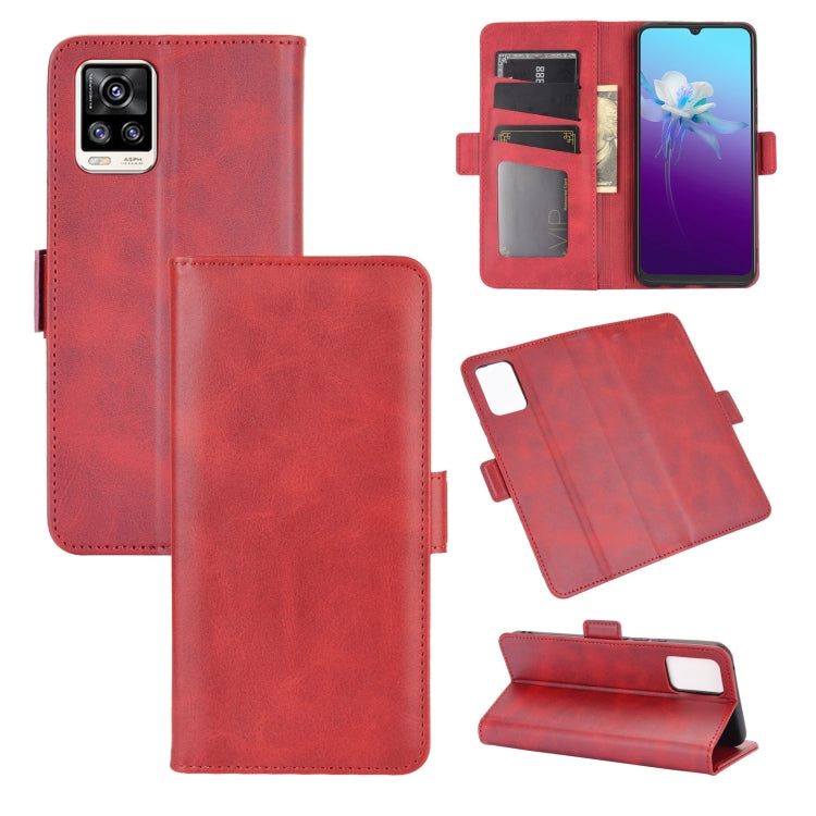 For VIVO V20 Dual-side Magnetic Buckle Horizontal Flip Leather Case with Holder & Card Slots & Wallet