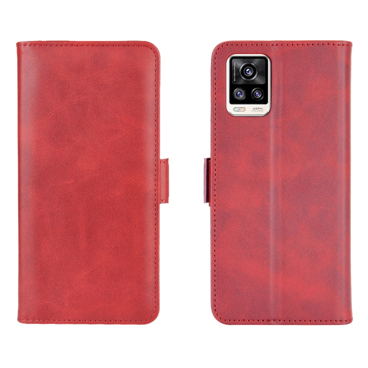 For VIVO V20 Dual-side Magnetic Buckle Horizontal Flip Leather Case with Holder & Card Slots & Wallet