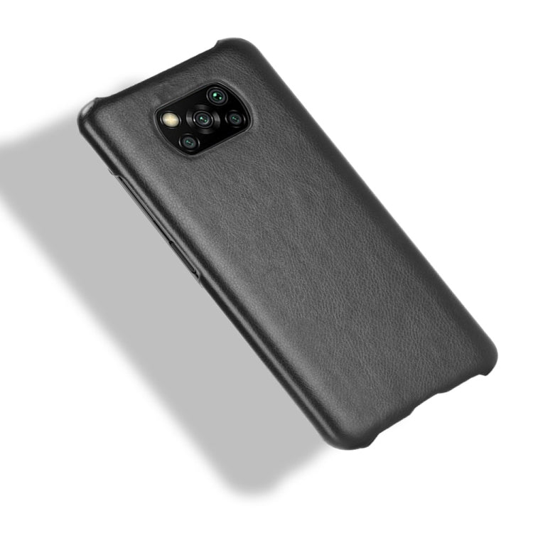 For Xiaomi Poco X3 NFC Shockproof Litchi Texture PC + PU Case