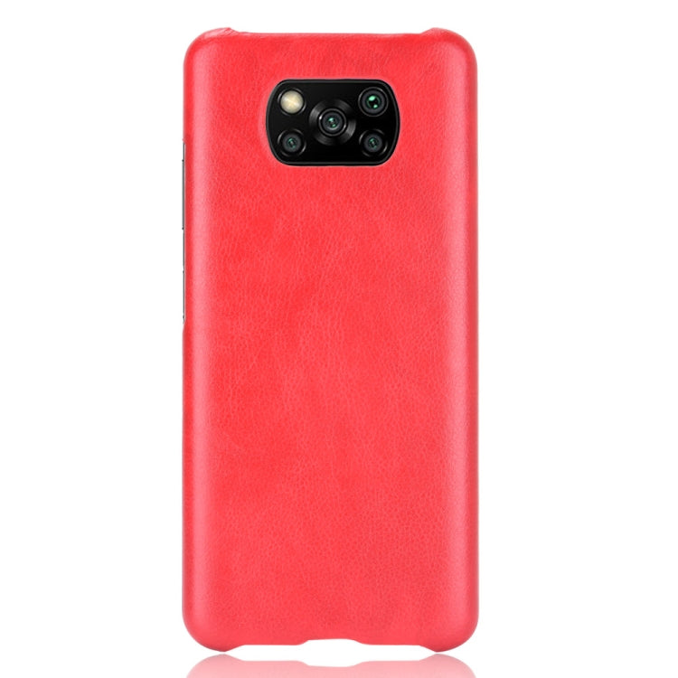 For Xiaomi Poco X3 NFC Shockproof Litchi Texture PC + PU Case