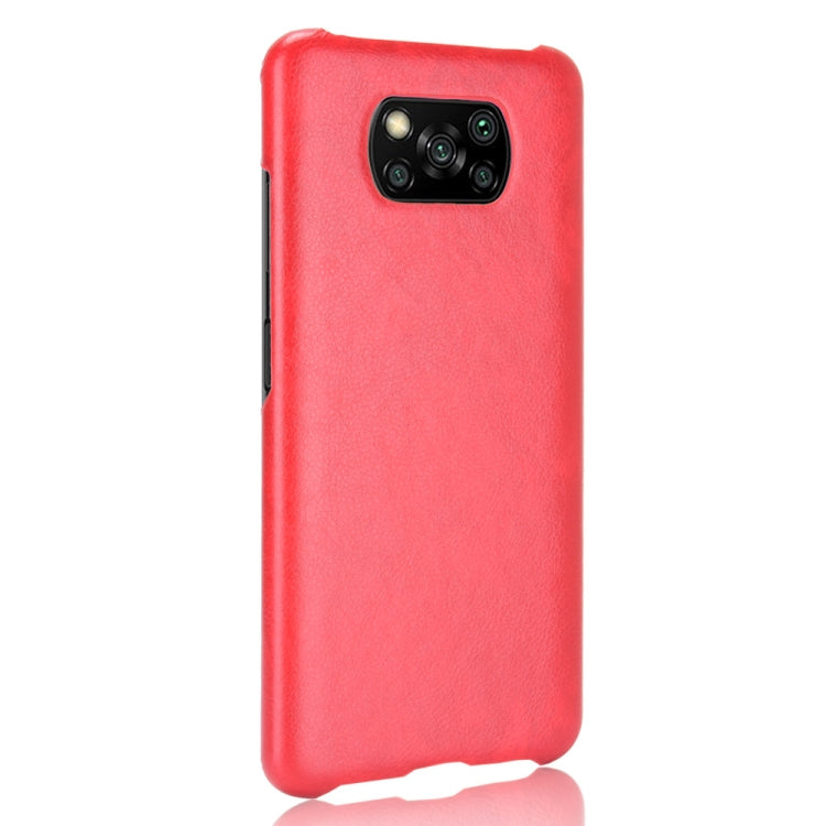 For Xiaomi Poco X3 NFC Shockproof Litchi Texture PC + PU Case