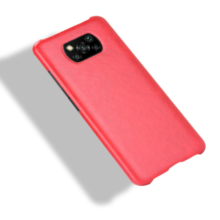 For Xiaomi Poco X3 NFC Shockproof Litchi Texture PC + PU Case