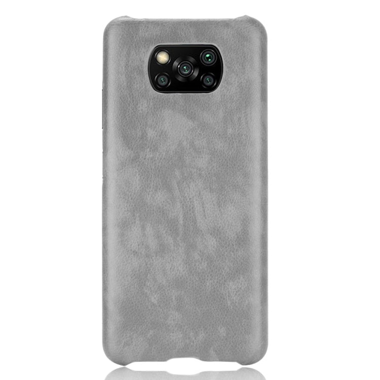 For Xiaomi Poco X3 NFC Shockproof Litchi Texture PC + PU Case