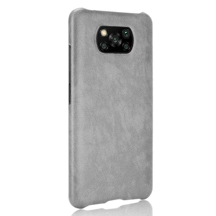 For Xiaomi Poco X3 NFC Shockproof Litchi Texture PC + PU Case