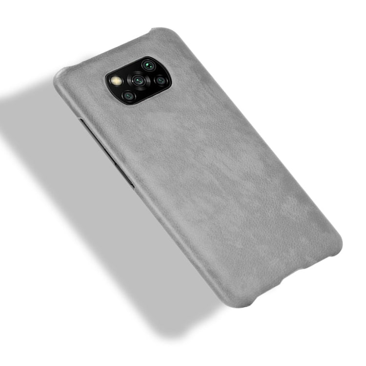For Xiaomi Poco X3 NFC Shockproof Litchi Texture PC + PU Case