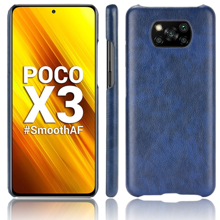 For Xiaomi Poco X3 NFC Shockproof Litchi Texture PC + PU Case