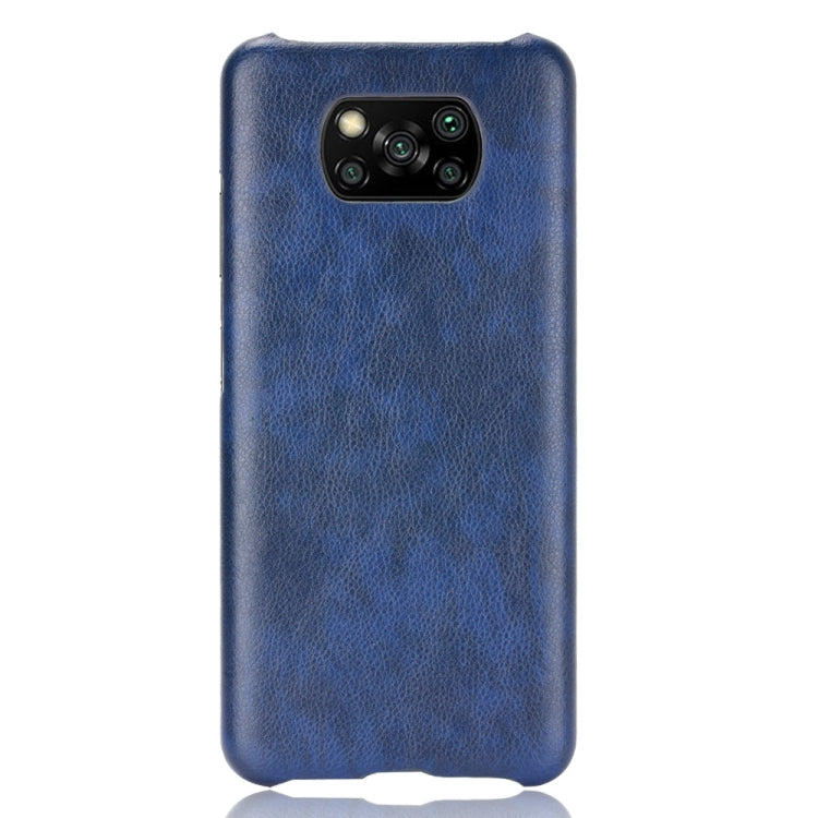 For Xiaomi Poco X3 NFC Shockproof Litchi Texture PC + PU Case