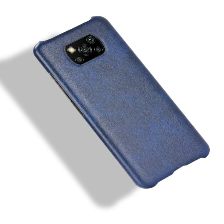For Xiaomi Poco X3 NFC Shockproof Litchi Texture PC + PU Case
