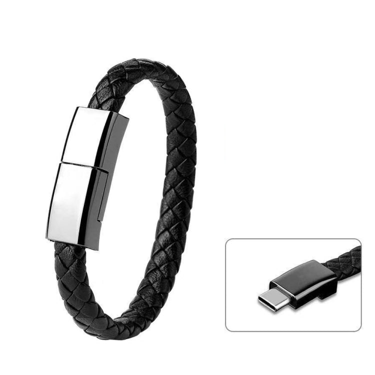 XJ-27 3A USB to USB-C / Type-C Creative Bracelet Data Cable, Cable Length: 22.5cm