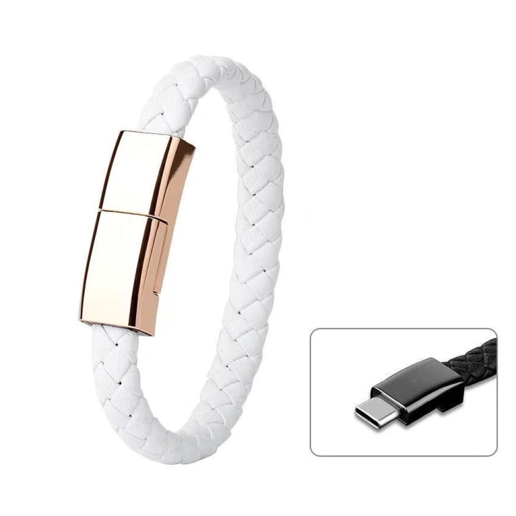XJ-27 3A USB to USB-C / Type-C Creative Bracelet Data Cable, Cable Length: 22.5cm