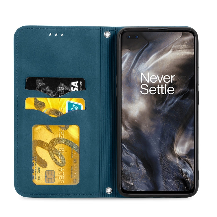 Retro Skin Feel Business Magnetic Horizontal Flip Leather Case With Holder & Card Slots & Wallet & Photo Frame For OnePlus Nord