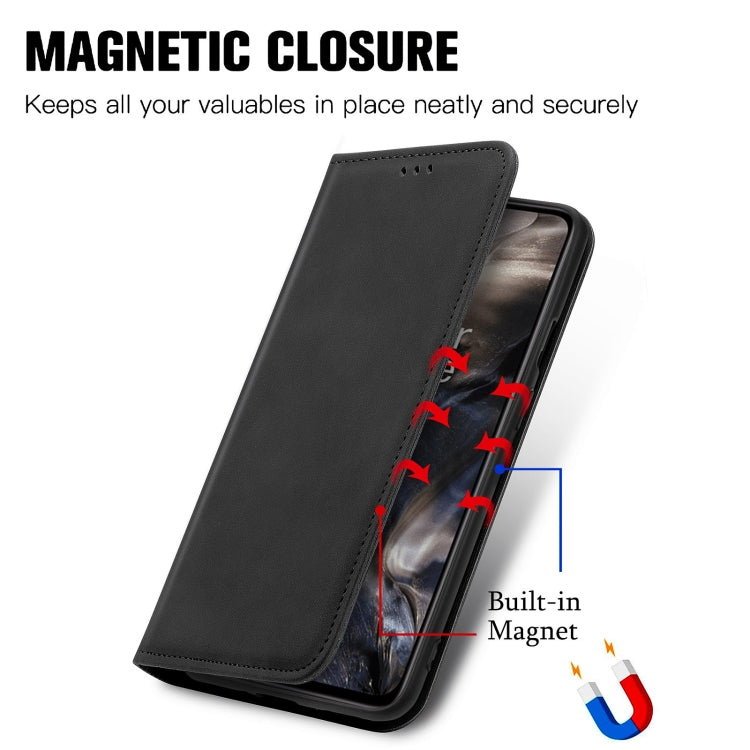 Retro Skin Feel Business Magnetic Horizontal Flip Leather Case With Holder & Card Slots & Wallet & Photo Frame For OnePlus Nord