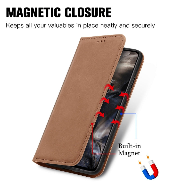 Retro Skin Feel Business Magnetic Horizontal Flip Leather Case With Holder & Card Slots & Wallet & Photo Frame For OnePlus Nord