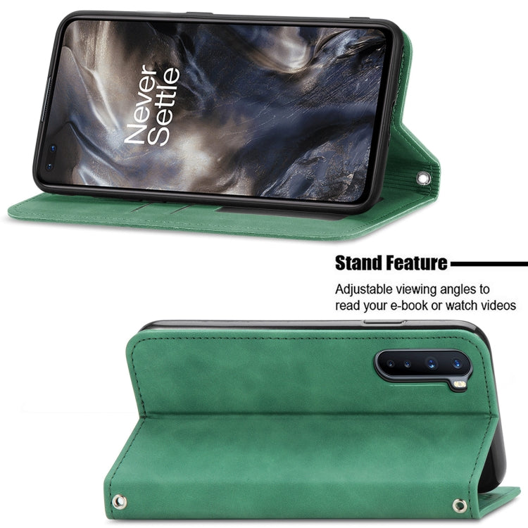 Retro Skin Feel Business Magnetic Horizontal Flip Leather Case With Holder & Card Slots & Wallet & Photo Frame For OnePlus Nord