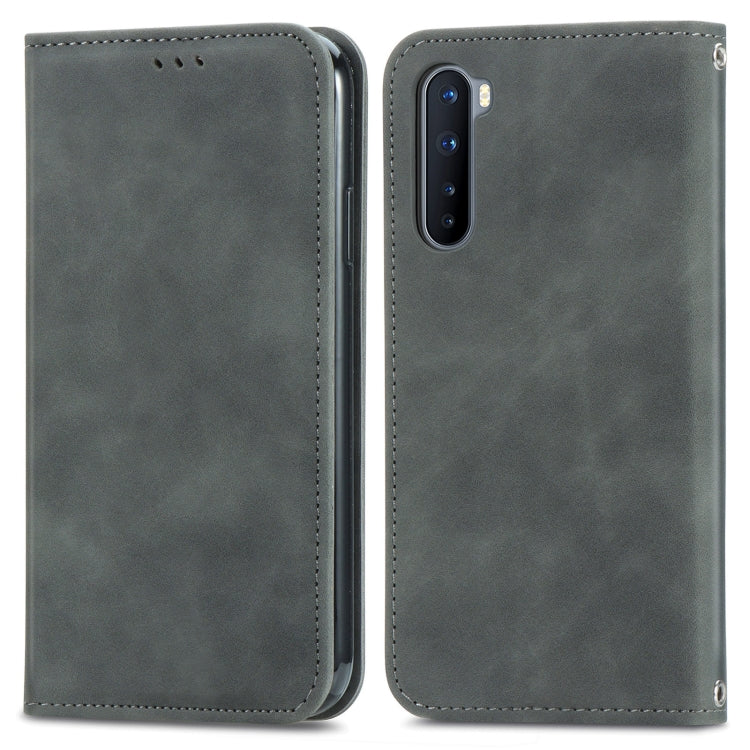 Retro Skin Feel Business Magnetic Horizontal Flip Leather Case With Holder & Card Slots & Wallet & Photo Frame For OnePlus Nord