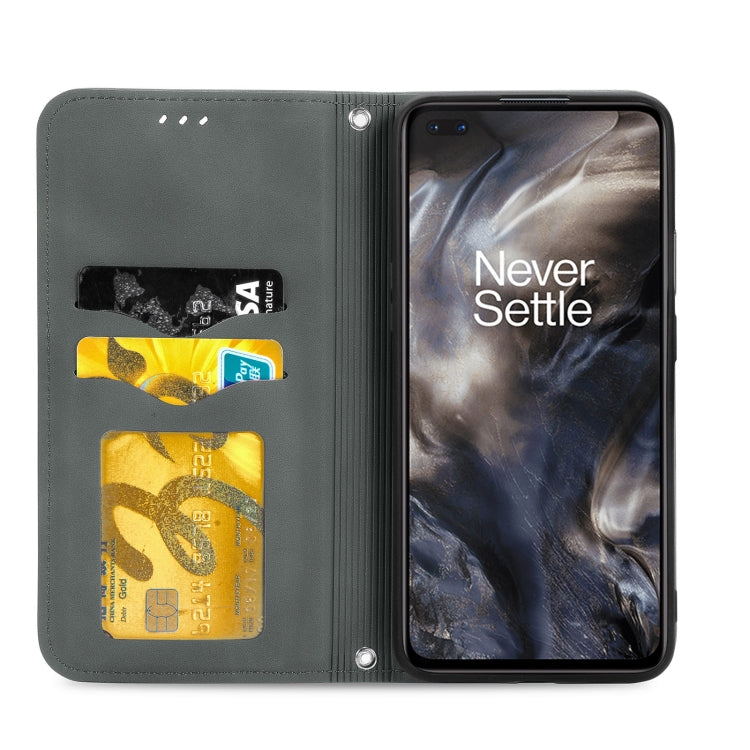 Retro Skin Feel Business Magnetic Horizontal Flip Leather Case With Holder & Card Slots & Wallet & Photo Frame For OnePlus Nord