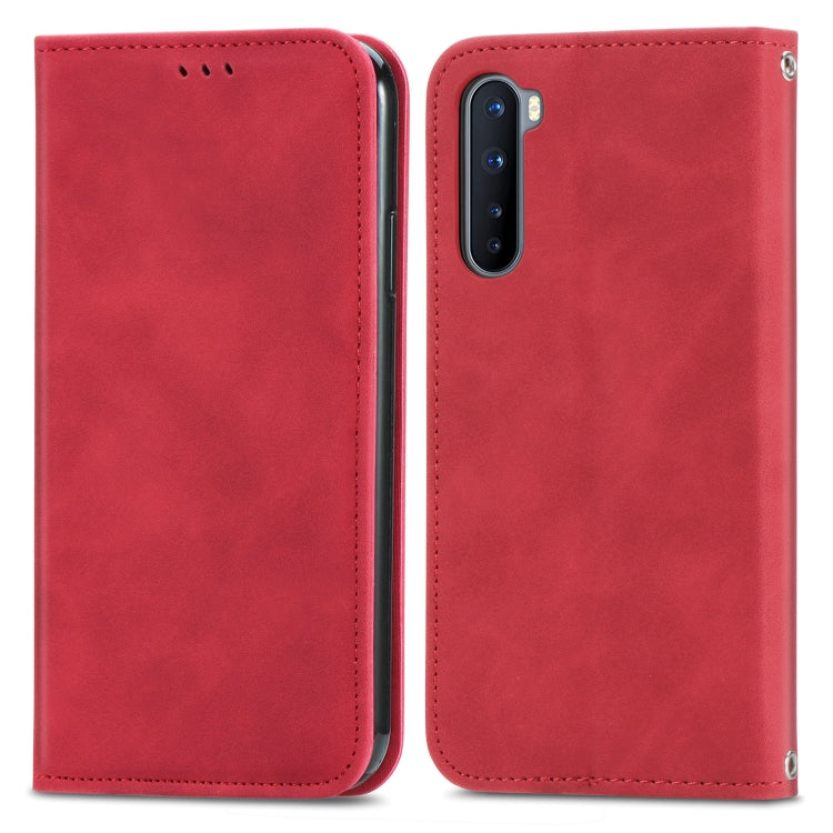 Retro Skin Feel Business Magnetic Horizontal Flip Leather Case With Holder & Card Slots & Wallet & Photo Frame For OnePlus Nord