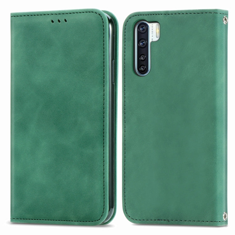 Retro Skin Feel Business Magnetic Horizontal Flip Leather Case With Holder & Card Slots & Wallet & Photo Frame For OPPO F15