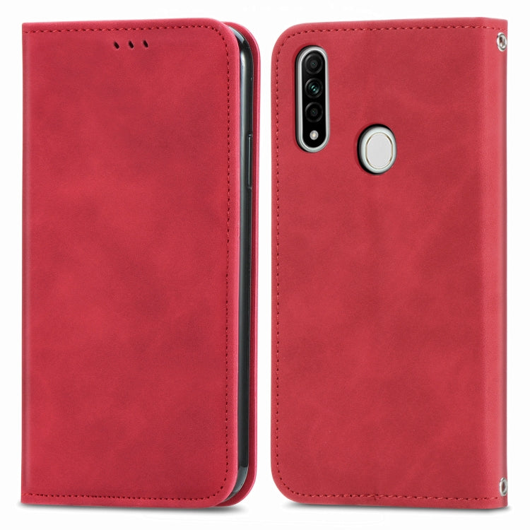 Retro Skin Feel Business Magnetic Horizontal Flip Leather Case With Holder & Card Slots & Wallet & Photo Frame For OPPO A8